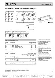 MUBW25-12A7 datasheet pdf IXYS Corporation