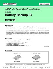 MB3790PFT datasheet pdf Fujitsu Microelectronics