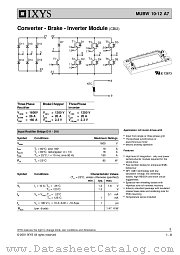 MUBW10-12 datasheet pdf IXYS Corporation