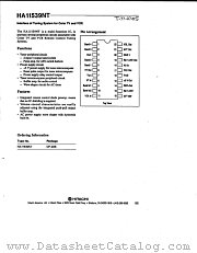 HA11539NT datasheet pdf Hitachi Semiconductor