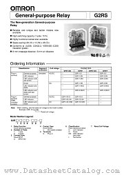 G2R-1A3-S datasheet pdf Omron