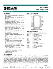 12C887 datasheet pdf MAXIM - Dallas Semiconductor