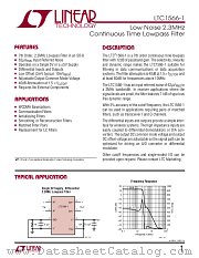 LTC1566-1IS8 datasheet pdf Linear Technology