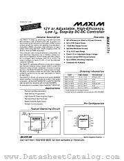 MAX1771CSA datasheet pdf MAXIM - Dallas Semiconductor