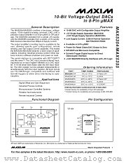 MAX5354EUA datasheet pdf MAXIM - Dallas Semiconductor