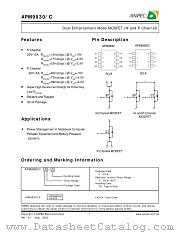 APM9930CKC-TR datasheet pdf ANPEC Electronics Corporation