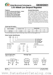 G930T22T datasheet pdf Global Mixed-mode Technology