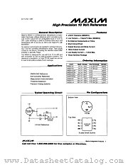 MX581KESA datasheet pdf MAXIM - Dallas Semiconductor