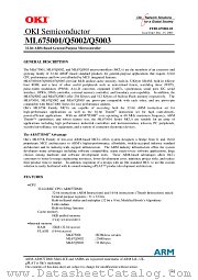 ML675001 datasheet pdf OKI electronic componets