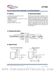 AP1084T15L datasheet pdf Anachip