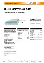 CR543 datasheet pdf etc