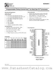 ICS952621 datasheet pdf Integrated Circuit Systems