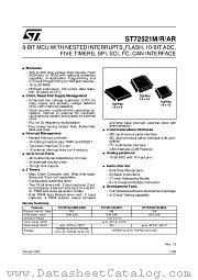 ST72521AR datasheet pdf ST Microelectronics