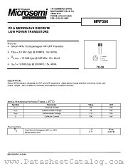 MRF586 datasheet pdf Microsemi