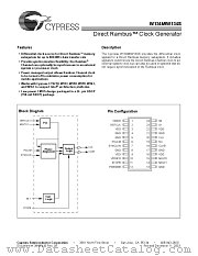 W134M datasheet pdf Cypress