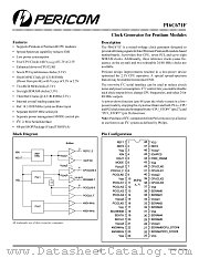 PI6C671FA datasheet pdf Pericom Technology