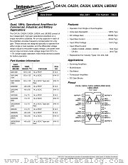 CA224 datasheet pdf Intersil