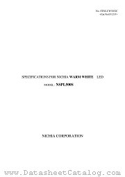 NSPL500S datasheet pdf NICHIA CORPORATION