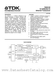 78Q2120-64CGT datasheet pdf TDK Semiconductor