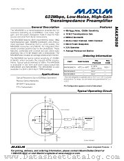 MAX3658BE/D datasheet pdf MAXIM - Dallas Semiconductor