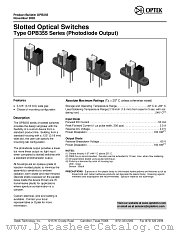 OPB355T datasheet pdf Optek Technology