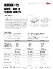 MB15F8XUL datasheet pdf Fujitsu Microelectronics