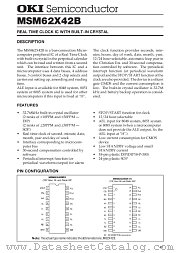MSM62X42 datasheet pdf OKI electronic componets