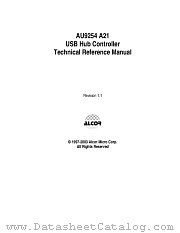 AU9254A21 datasheet pdf Alcor Micro Corp