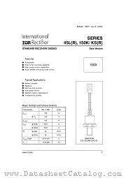 150KSR20A datasheet pdf International Rectifier