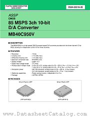 MB40C950VPFQ datasheet pdf Fujitsu Microelectronics