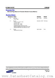 K1S64161CC datasheet pdf Samsung Electronic