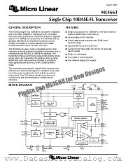 ML4663CQ datasheet pdf Micro Linear