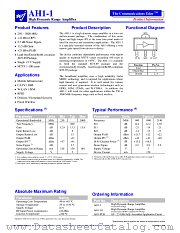 AH1-1 datasheet pdf WJ Communications
