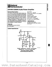 LM2895 datasheet pdf National Semiconductor