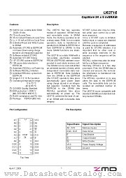 U63716DK70 datasheet pdf ZMD