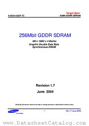 K4D551638F-TC36 datasheet pdf Samsung Electronic