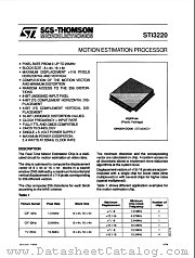 STI3220 datasheet pdf ST Microelectronics