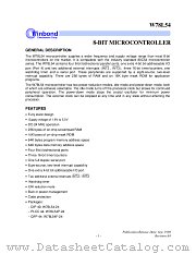 W78L54-24 datasheet pdf Winbond Electronics