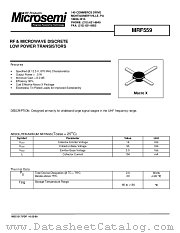 MRF559 datasheet pdf Microsemi