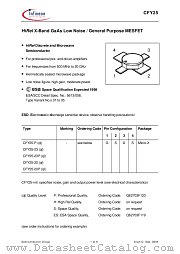 CFY25-23P datasheet pdf Infineon