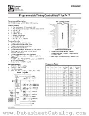 ICS950901 datasheet pdf Integrated Circuit Systems