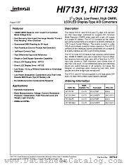 HI7133 datasheet pdf Intersil