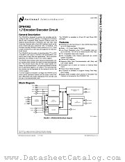 DP84902MS datasheet pdf National Semiconductor