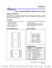 W24L257AQ-20 datasheet pdf Winbond Electronics