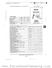 MFE140 datasheet pdf Motorola