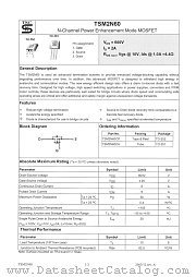 TSM2N60CH datasheet pdf Taiwan Semiconductor