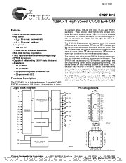 CY27H010-25JC datasheet pdf Cypress