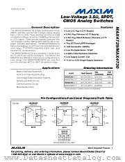 MAX4729ELT-T datasheet pdf MAXIM - Dallas Semiconductor