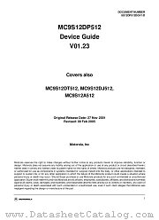 MC9S12DJ512 datasheet pdf Freescale (Motorola)