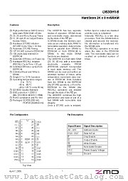 U630H16SA25G1 datasheet pdf ZMD